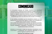 Comunicado Acuerdo de Consejo Universitario de fecha 14 de mayo de 2026 