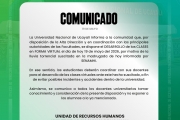 Comunicado UNU - 19 de mayo 2026