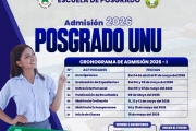 Actualización fechas Admisión 2026 Posgrado UNU