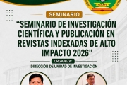 Seminario de Investigación Científica y Publicación en Revistas Indexadas de alto impacto 2026