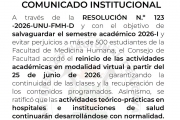 Facultad de Medicina Humana - Comunicado 25-06-2026